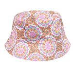 499-12 PRINTED REVERSABLE SUMMER BUCKET HAT - Image 1