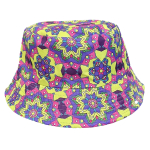 499-13 PRINTED REVERSABLE SUMMER BUCKET HAT - Image 1