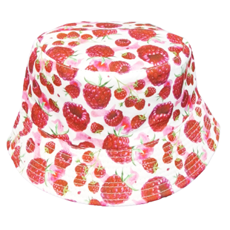 499-16 RASPBERRY REVERSABLE SUMMER BUCKET HAT