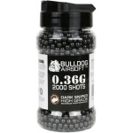 EXTREME BULLDOG 0.36G BLACK 2000 AIRSOFT BB PELLETS (NEW) - Image 1