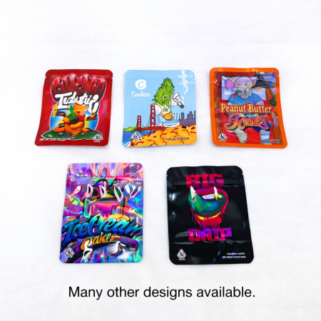 SMELL PROOF PRINTED BAGS (PACK OF 50)