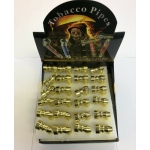 SMOKING PIPE METAL GOLD PACK OF 24 - Image 1