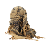 TX GUN DESIGN SQUARE SCARF – TAN - Image 4