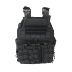 TRIMEX 0623-7 PLATE CARRIER TACTICAL MOLLE VEST BLACK - Image 2