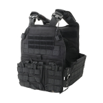 TRIMEX 0623-7 PLATE CARRIER TACTICAL MOLLE VEST BLACK - Image 1