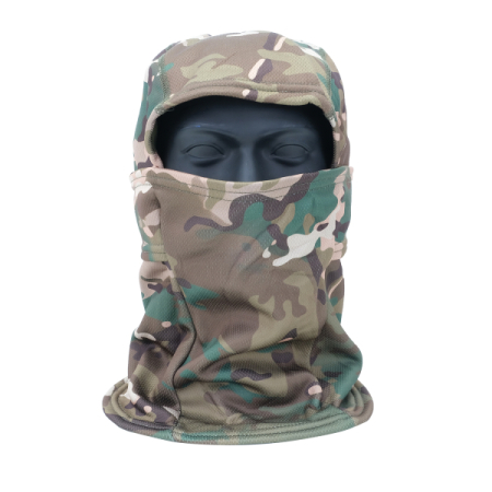 TX SOFT SHELL CAMO BALACLAVA THREE-IN-ONE – WOODLAND