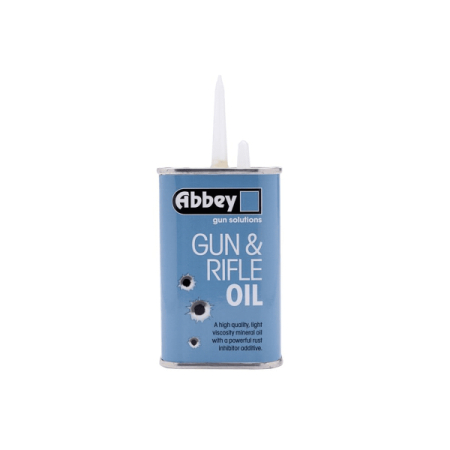 ABBEY GUN AND RIFLE OIL SPOUT TIN