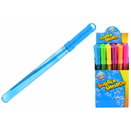 37cm Bubble Sticks In Display Box 6 Assorted Colours (Pack of 24)
