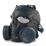 M038BK M10 AIRSOFT FULL FACE PROTECTION MASK WITH AIR FILTERS – BLACK - Image 1