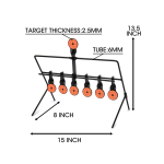 105515-6 TRIMEX ARMS ROTATING SPINNER SELF-RESETTING MEATAL SHOOTING TARGET – 6+1 - Image 3
