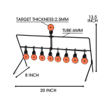 105515-9 TRIMEX ARMS ROTATING SPINNER SELF-RESETTING MEATAL SHOOTING TARGET – 9+1 - Image 4