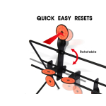 105515-9 TRIMEX ARMS ROTATING SPINNER SELF-RESETTING MEATAL SHOOTING TARGET – 9+1 - Image 2
