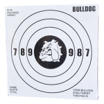 1990784 BULLDOG PACK OF 100 CARD TARGETS 14CM SQUARE WHITE - Image 1