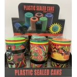 ACRYLIC AIR TIGHT CONTAINER PUSH BUTTON PACK OF 6 - Image 1