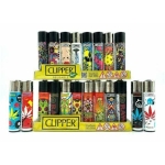 CLIPPER LIGHTER ASSORTED DESIGNS CLIPPER (PACK OF 40) - Image 1