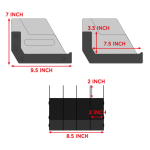 SQ-4ABS TRIMEX ARMS 4-PISTOL RACK HANDGUN DISPLAY AND STORAGE - Image 2
