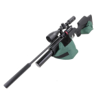 TQ55 TRIMEX ARMS UNFILLED SHOOTING FRONT AND REAR BENCH BAG REST SET GREEN BLACK - Image 2
