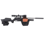 TQ56 TRIMEX ARMS UNFILLED SHOOTING FRONT AND REAR BENCH BAG REST SET BLACK BROWN - Image 3