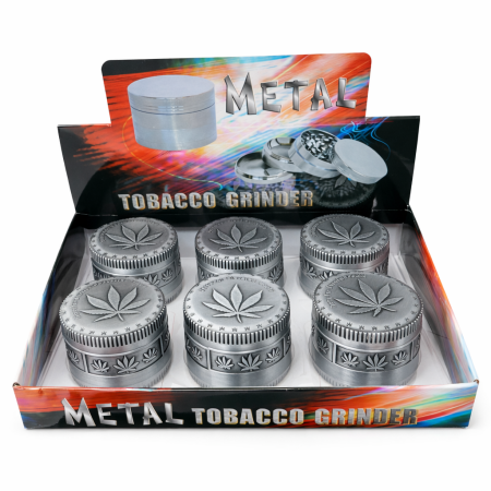 HX091-4SKULL 50MM METAL GRINDER (PACK OF 6)