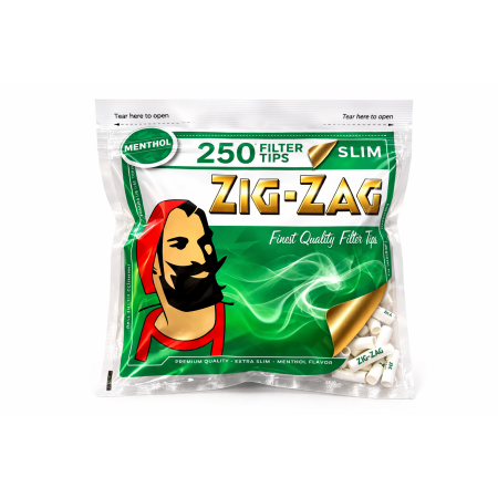 ZIG ZAG MENTHOL FILTER TIPS BAG 1X50