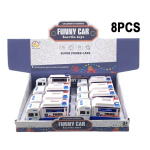 BHX899-3A FRICTION POLICE TRUCK PACK OF 8 - Image 1