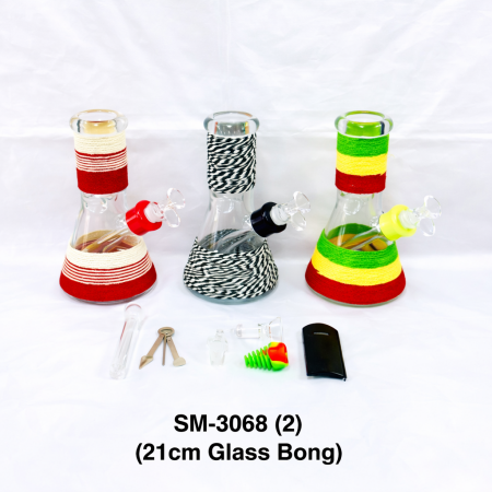 SM-3068 GLASS BONG 21CM