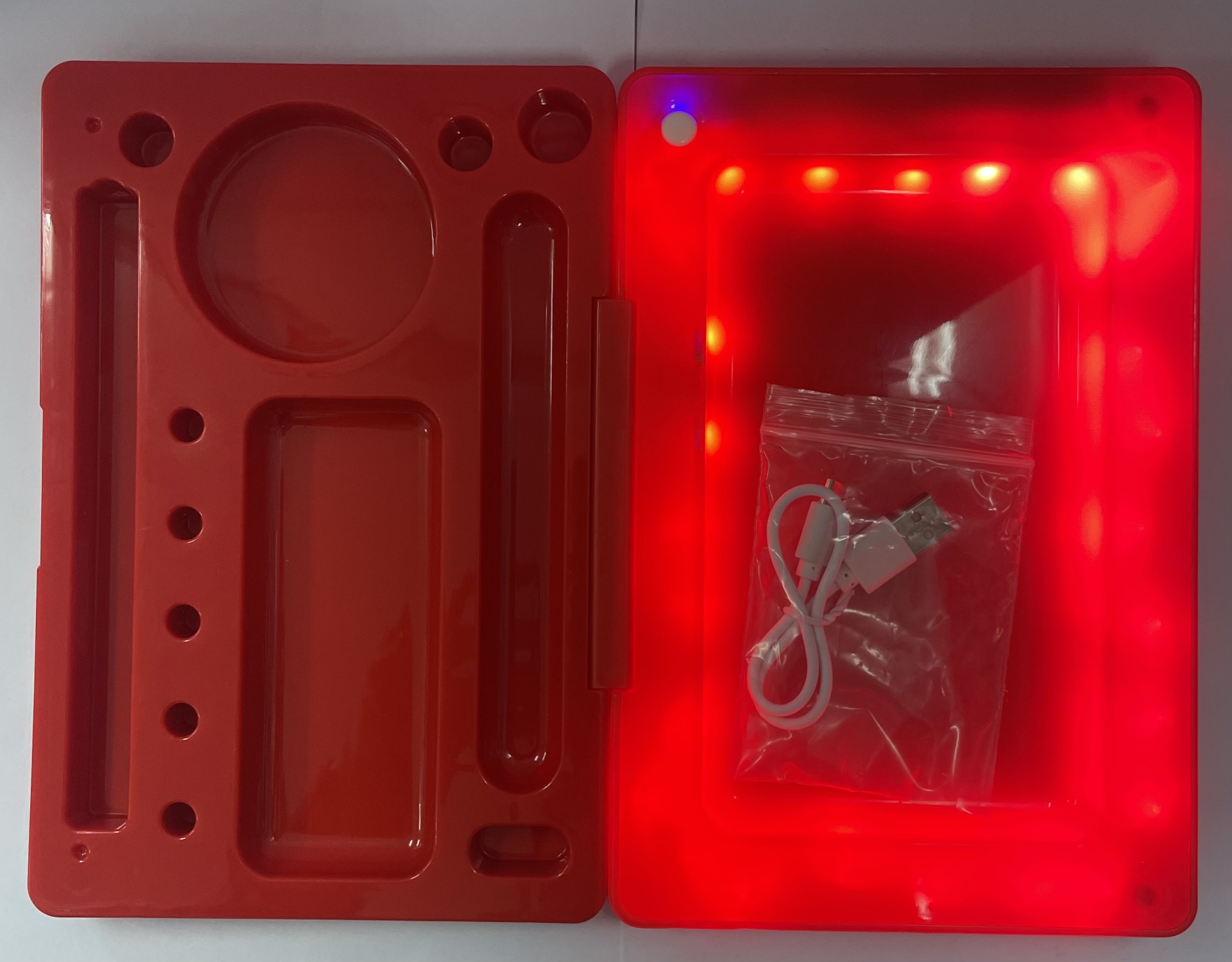 LED STORAGE BOX WITH MAGNETIC LID - Trimex Wholesale Ireland