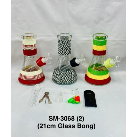 SM-3068 GLASS BONG 21CM