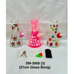 SM-3068 GLASS BONG 21CM - Image 2
