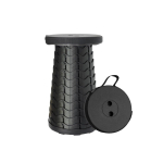 TX-348 Portable Collapsible Telescopic Stool – Black - Image 1