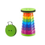 TX-349 Portable Collapsible Telescopic Stool – Rainbow - Image 1