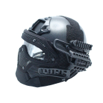 Airsoft Tactical Helmet G4 Full Face Black - Image 2