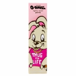 G-Rollz | Banksy's Graffiti 'Thug For Life' Pink - 50 KS Slim Papers + Tips (24 Booklets Display) - Image 4