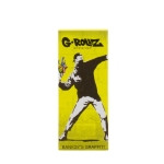 G-Rollz | Banksy's Graffiti 'Flower Thrower' YELLOW Filter Tips 2,5 X 6cm 50 Tips Book 24/Display - Image 3