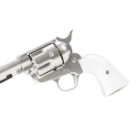 King Arms SAA .45 Peacemaker Airsoft Gas Revolver S – Silver - Image 4