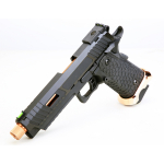 BABA YAGA Combat Master Hi-Capa 5.1 Co2 Blowback Airsoft Pistol with Threaded Barrel EXG WITH HARD CASE - Image 4