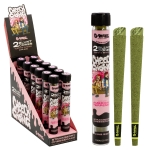 G-Rollz | Cheech & Chong™ 2x Terpene Infused Blunt Cones 'Strawberry Cheesecake' (12 Pack Display) - Image 1