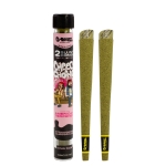 G-Rollz | Cheech & Chong™ 2x Terpene Infused Blunt Cones 'Strawberry Cheesecake' (12 Pack Display) - Image 3