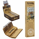G-Rollz | Cheech & Chong™ 'In da Chair' Unbleached - 50 KS Slim Papers + Tips (24 Booklets Display) - Image 1