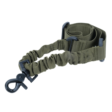 One Single Point Green Tactical Bungee Sling