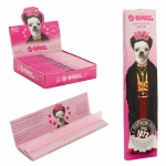 G-Rollz | Pets Rock 'Mexico' - Lightly Dyed Pink - 50 KS Slim Papers (25 Booklets Display) - Image 1