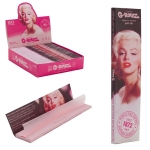 G-Rollz | 'Fabulous Face' Pink - 50 KS Slim Papers (25 Booklets Display) - Image 1