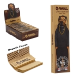 G-Rollz | Pets Rock 'Rap' Unbleached - 50 KS Slim Papers + Tips (24 Booklets Display) - Image 1