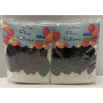 BLACK COLOUR BALLOONS PACK OF 12 (144PCS) - Image 1
