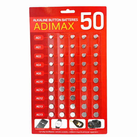 ADIMAX BATTERIES (PACK OF 50)