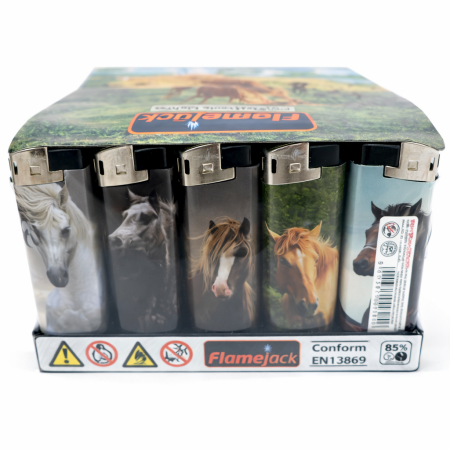 LIGHTER PUF ELECTRONIC HORSE DESIGN (PACK OF 50)