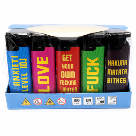 LIGHTER WINDPROOF SM-2267 JOKE DESIGN (PACK OF 25)
