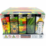 LIGHTER PUF ELECTRONIC HIPPY DESIGN (PACK OF 50) - Image 1