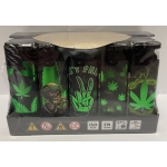 LIGHTER WINDPROOF SM-2267 GREEN DESIGN (PACK OF 25) - Image 1