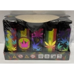LIGHTER WINDPROOF SM-2267 MULTI COLOUR PLANT DESIGN (PACK OF 25) - Image 1